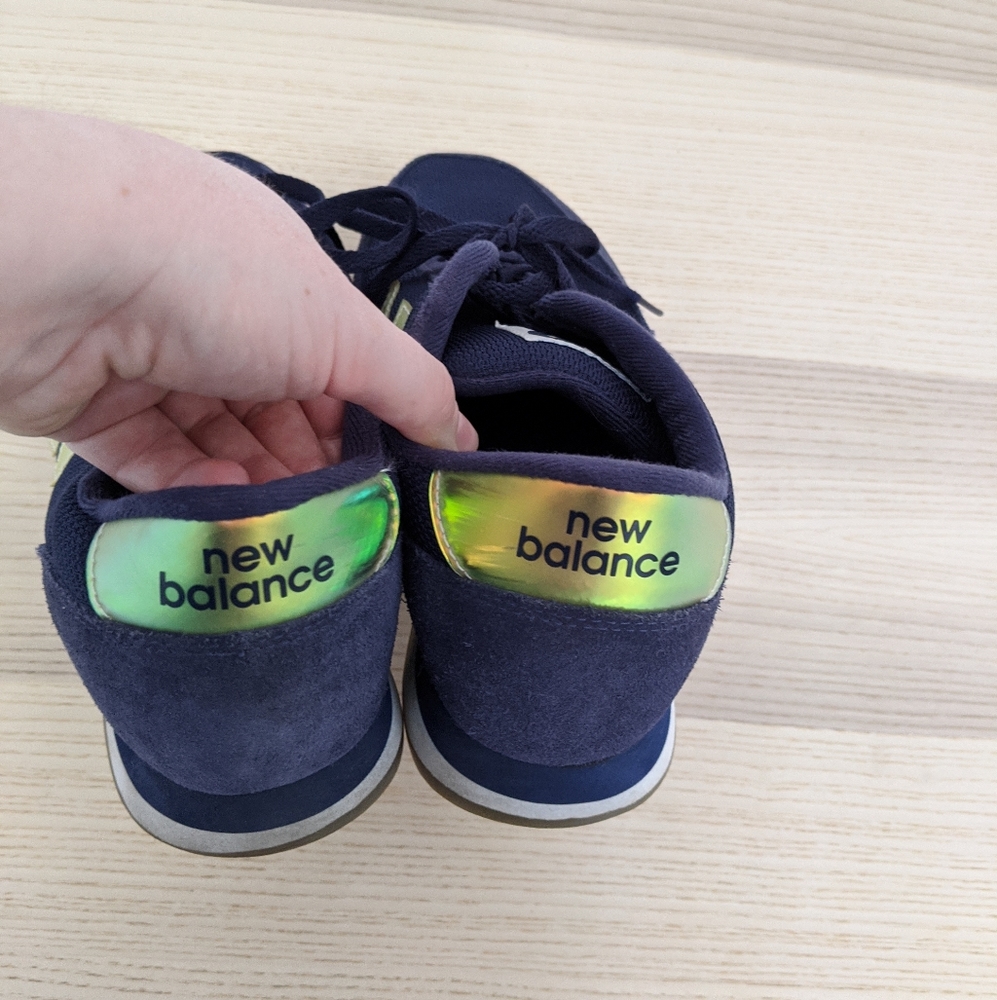 New Balance 501 in Navy Blue/Gold Chrome - Picture 3 of 6